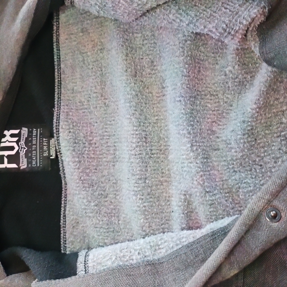 Fox mens Gray and Black Jacket - Picture 4 of 7